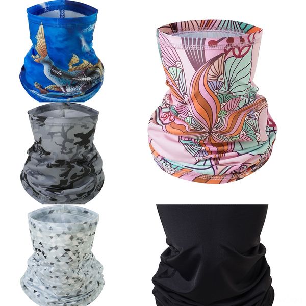 

cjeeb magic windproof triangle scarf motorcycle cycling face dust-proof scarf bandana ski sunscreen uv mask balaclava mask scar, Black