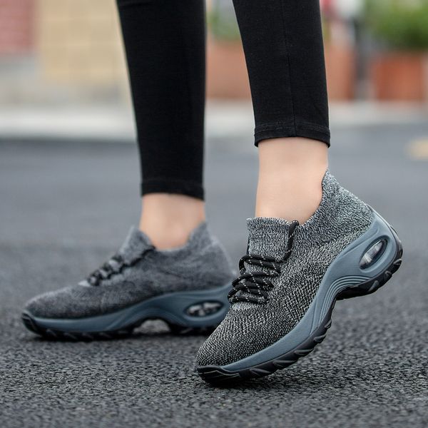 

2019 platform sneakers women height increasing woman sport shoes tenis feminino spring breathable trainers jogging shoes