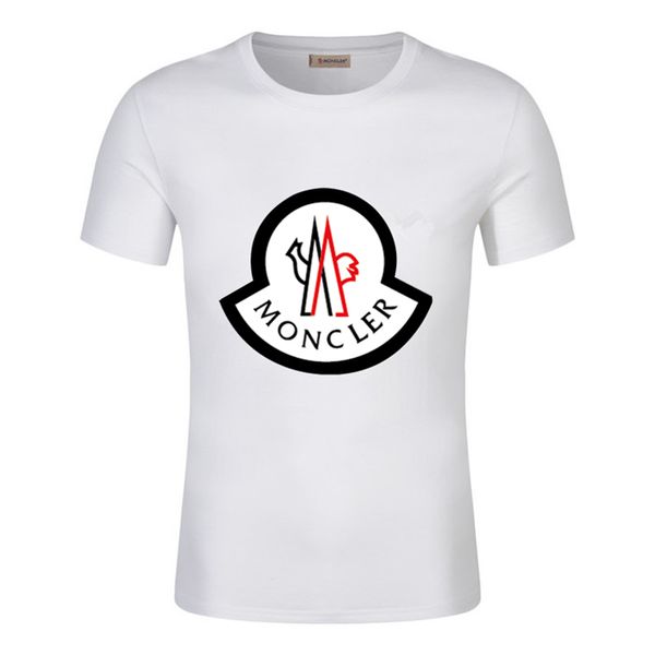 

19ss outdoor game designers shirt men cotton printing letter white short sleeve casualmoncler clothing homme polo shirt luxury women t-shirt, White;black