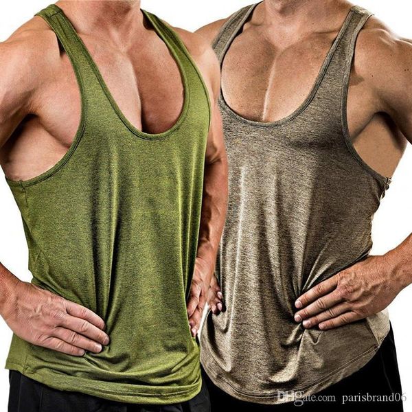 

mens designer tanks solid vest mens sleeveless sport vest mens v neck male natural color, White;black