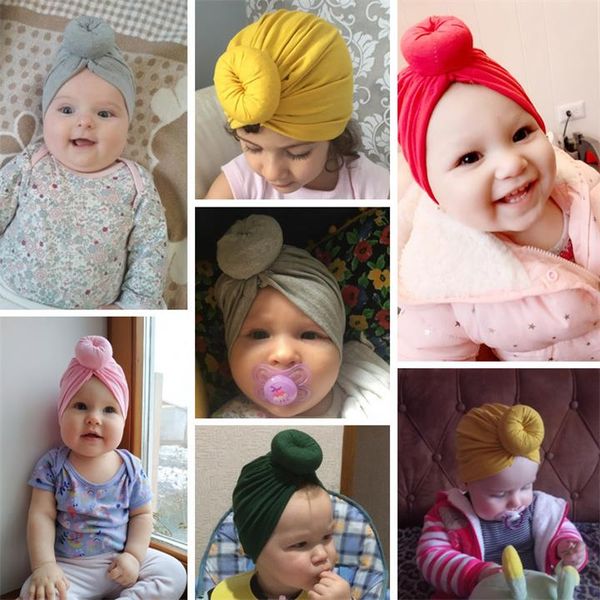 New Fashion Toddler Baby Boy Girl Turban Bow Knot Kid Head Wrap