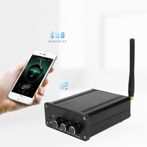 

aiyima 100w bluetooth tpa3116 power 2.0 stereo power amplificador audio amp pcm5102 decoder ne5532 tone