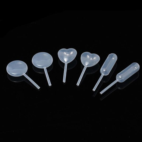 

4ml flat ball love straw dropper jam food grade material cream cake straw