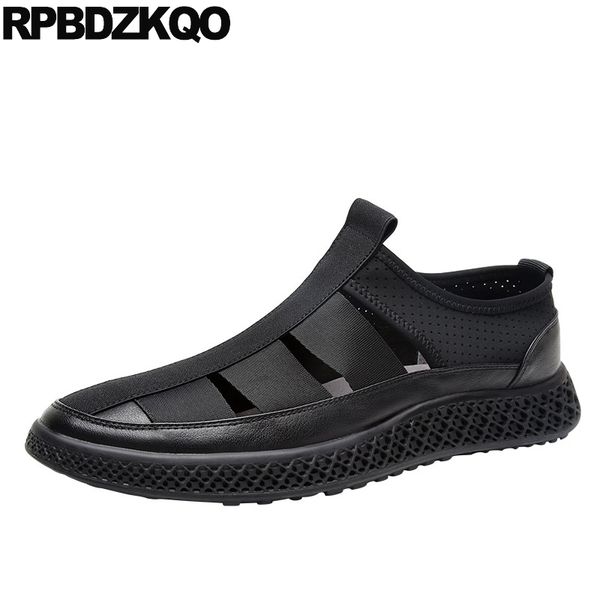 

shoes strap breathable roman black sneakers sport japanese closed toe men gladiator sandals summer elastic