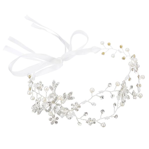 

elegant wedding bridal headwear headdress sweet pearl crystal handmade headband for bride bridesmaid