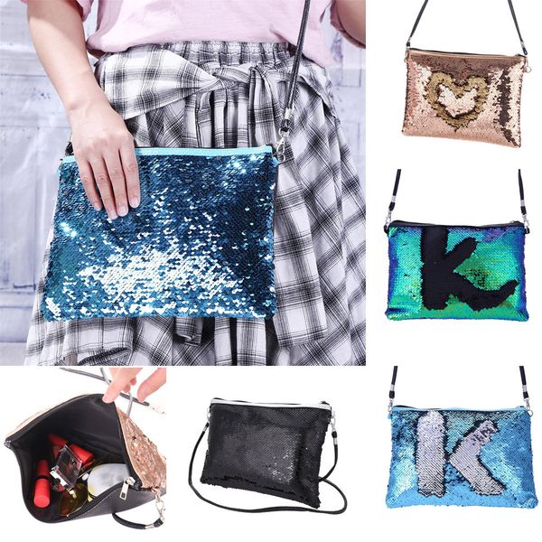 

fashion solid color sequins handbag shoulder bag tote ladies purse female small messenger bag new arrival