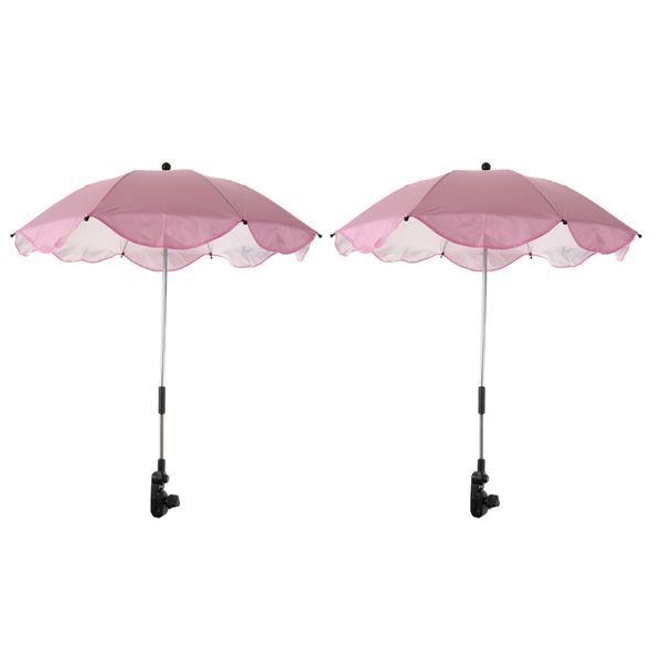 

2pcs summer outdoor beach sunshade umbrella sun protection parasol