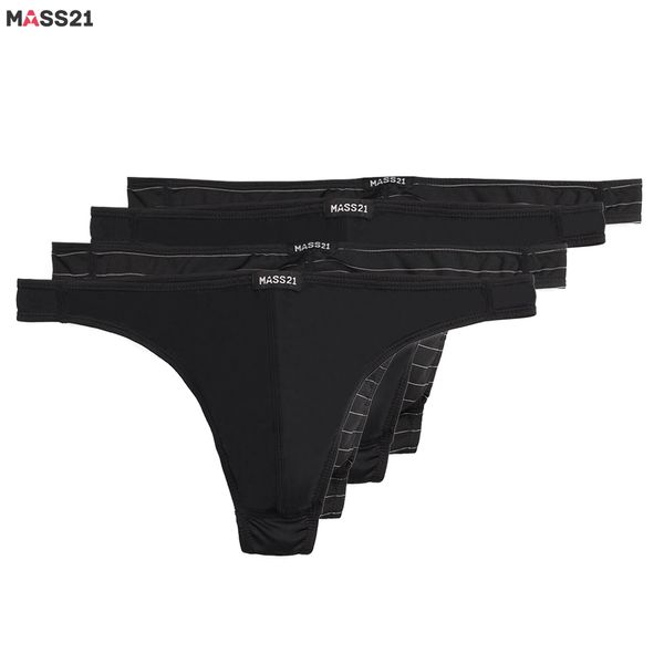 

мужские трусы-трусы мягкие дышащие узкие трусики homme с низкой посадкой плюс размер, Black;white