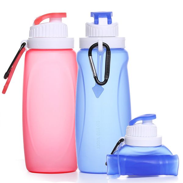 

350мл 500мл складной и складные пластиковый контейнер бутылка воды открытых силиконовые бутылки для кемпинга туризма