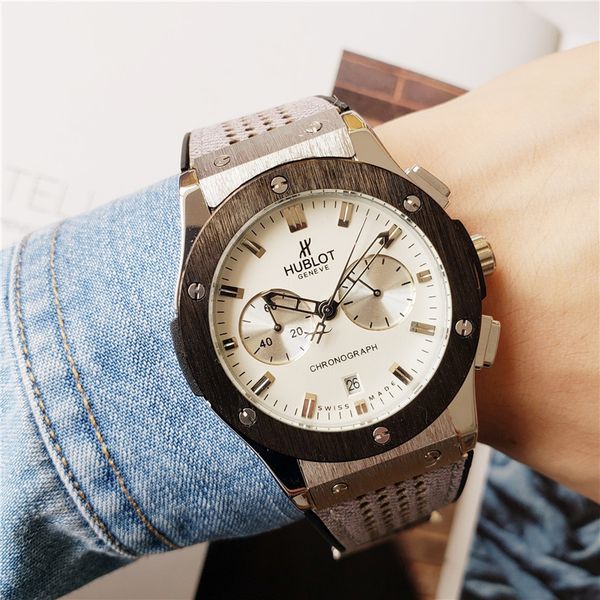 

New famou watche 41 6mm men women watch leather belt men port watch women gift no box hb1 13 hublot 13
