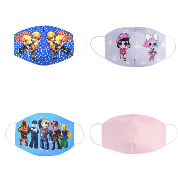 

cloth facemasks anti pollution mask for kids mask cotton face mouth mask cartoon youth children masks for kid owu maske ucfzc, Silver