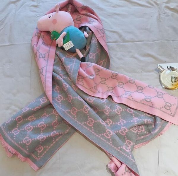 

winter cashmere scarf designers classic style printed large-lattice scarf, high-quality wool brand broadcloth180*70cm, Blue;gray