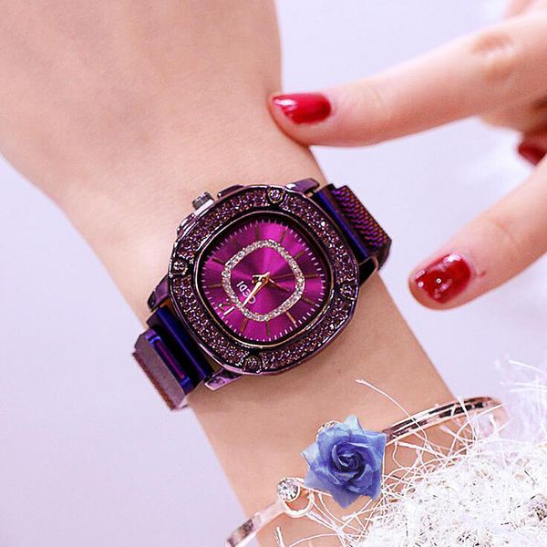 

women quartz watch fashion bling casual ladies watch female quartz gold crystal diamond women clock dropshipping, Slivery;brown