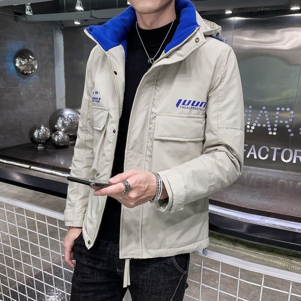 

мужские дизайнерские хлопчатобумажные зимние пальто вниз хлопчатобумажная куртка тренд зима мягкий зимний тренд хлопчатобумажная куртка, Black;brown