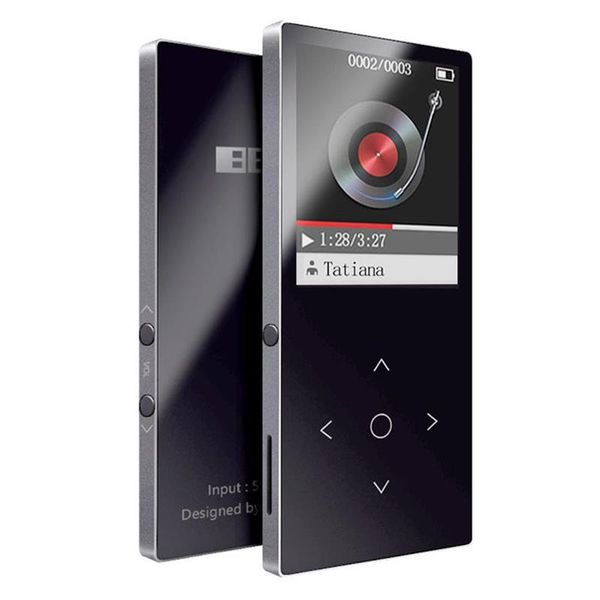 

benjie k8 touch button bluetooth mp3 player built-in speaker hifi sound music player 50 hours playback with fm radio