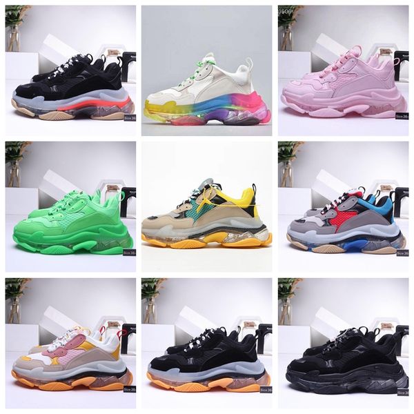 

j04 2020 17fw triple-s dad upcoming react element pack white sneakers brand men women trainer men women designer running shoes zapatos