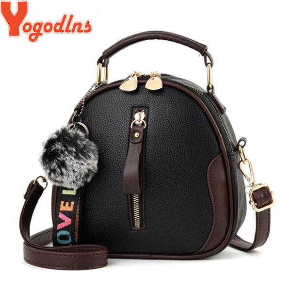 

yogodlns мода solid color женщин shell сумка портативный сумка плеча мода кожа pu элегантная женская сумка с серой волос шарика