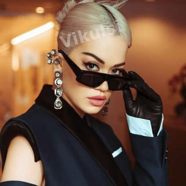 

rectangle fashion sunglasses women narrow frame sunglases luntte da soleil retro sun glasses foe female male flat cd948, White;black