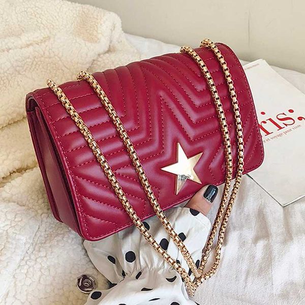

ansloth звезда pattern сумка женские сумки цепи crossbody сумка lady сумка сумки замок щитка сумочка hps880