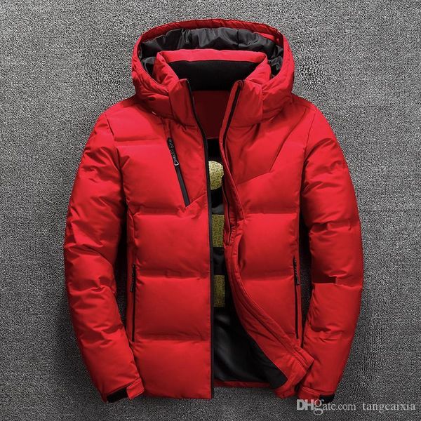 

winter jacket thick coat mens snow parka male warm outwear fashion down jacket men warm clothes, Black
