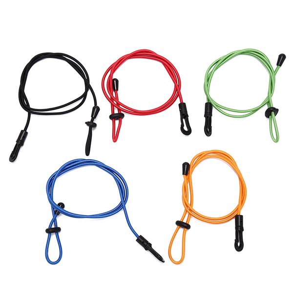 

elastic durable rubber bungee cord fishing rod/ kayak paddle leash with snap hook for canoe safety rod leash surfing