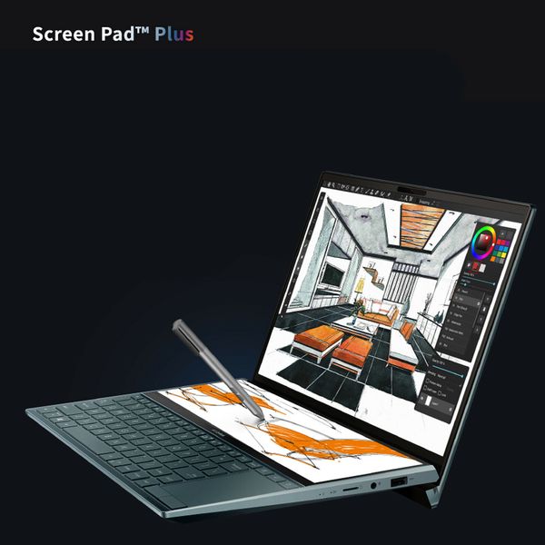 

zenbook duo 14" ux481fl-bm062t screenpad intel i5 10th mx250 16gb 512gb