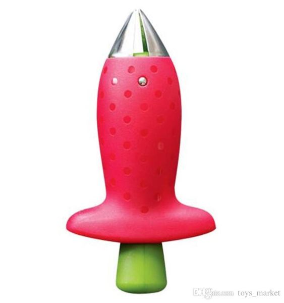 

новая мода красный клубничный халлер клубничный топ для удаления листьев помидор стебли фруктовый нож для удаления стеблей портативный кухон