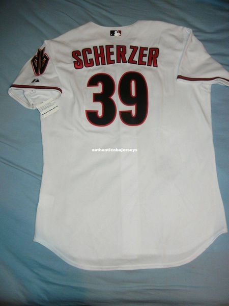 

retro majestic #39 max scherzer arizona diamon jersey white nwt mens stitched baseball jerseys, Black;blue