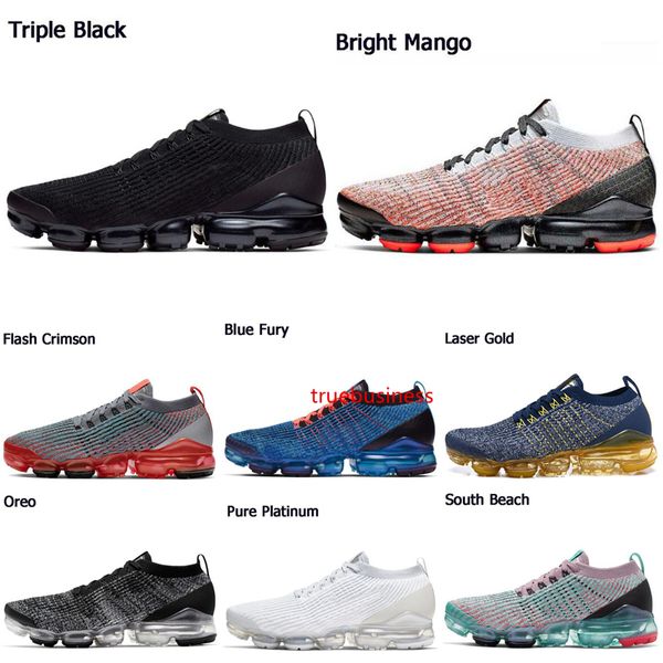 

mens running shoes fly 3.0 triple black white bright mango pink rise white volt runner breathable shoes sneakers 36-45