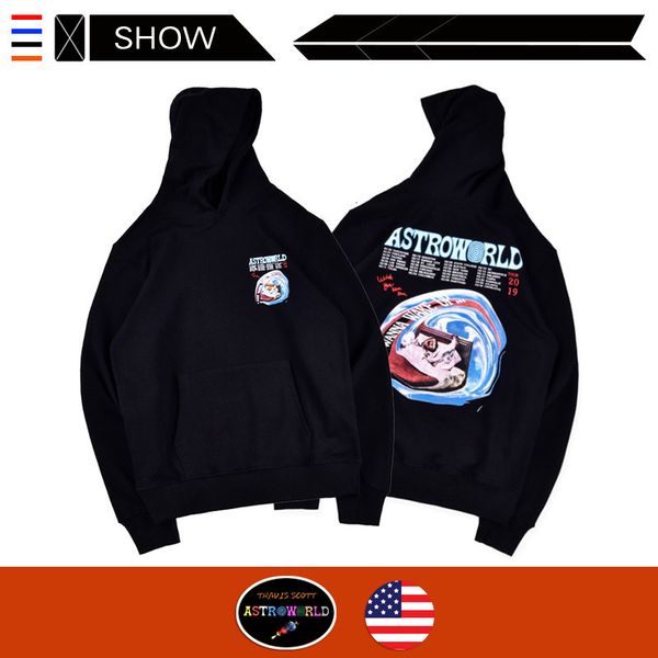 

brand travis scott even midnight astroworld. tour hoodie sweater men and women, Black