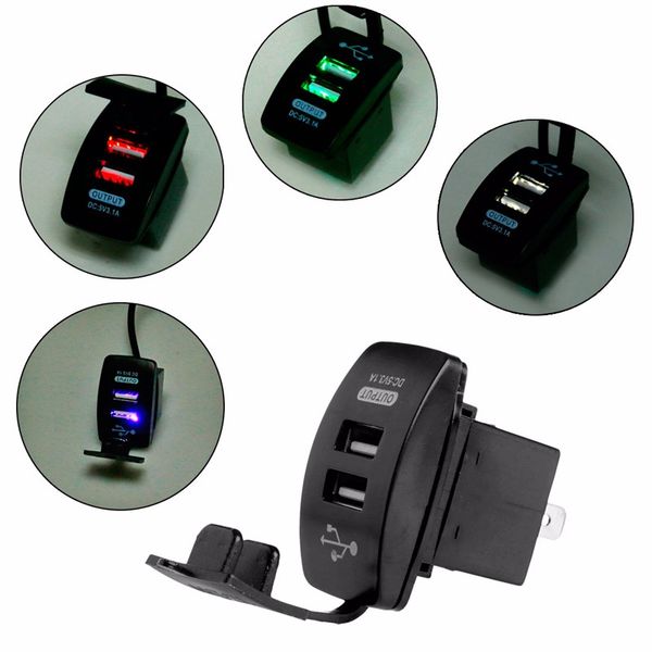 

car charger cigarette lighter socket splitter power adapter outlet 12v dual usb
