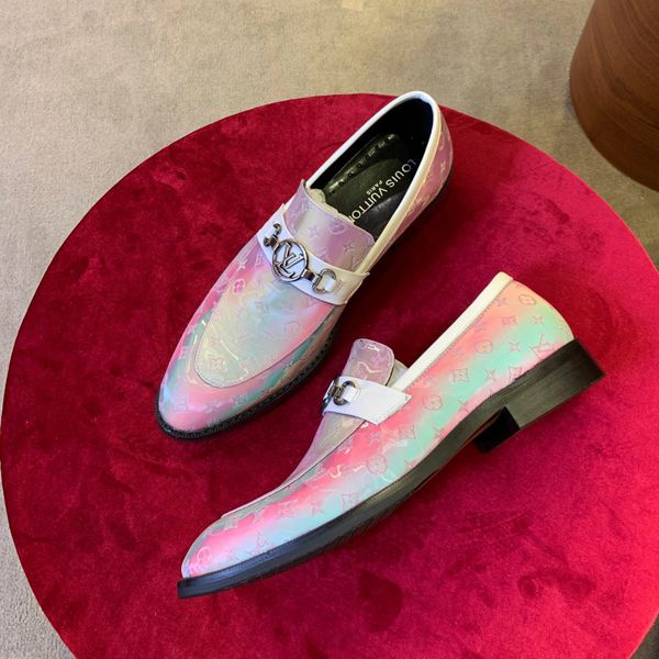 

men's luxury fashion leather casual driving oxford shoes flats men's fashion luxury loafers sizes 38-45, Black