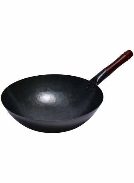

zhangqiu handmade iron pot old-fashioned iron pot home wok non-stick pan uncoated wrought iron wok gas stove dedicated