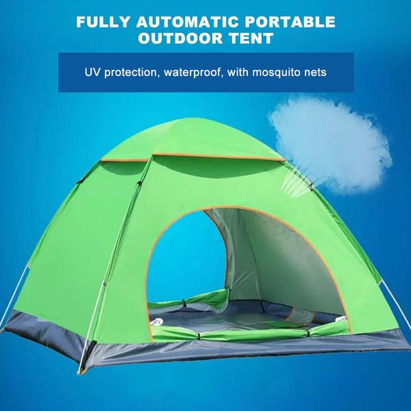 

large throw tent outdoor 3-5persons automatic speed open throwing up windproof waterproof beach camping tent large space