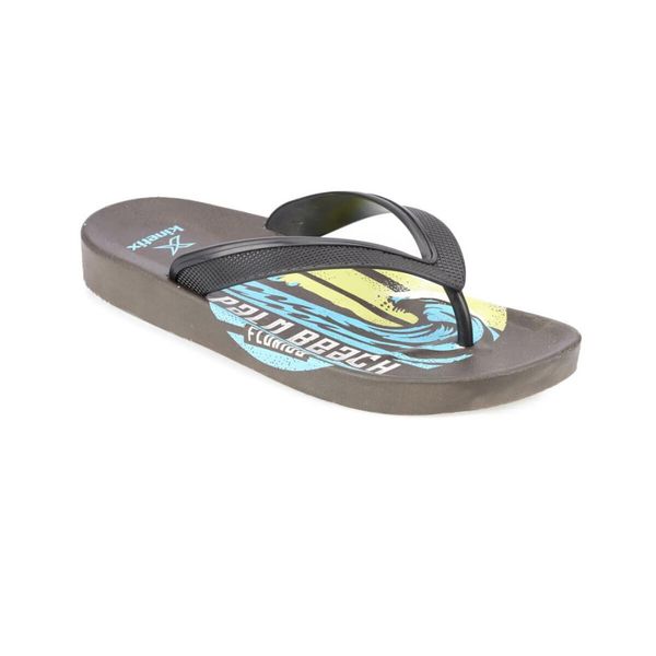 

palm black male slippers kinetix