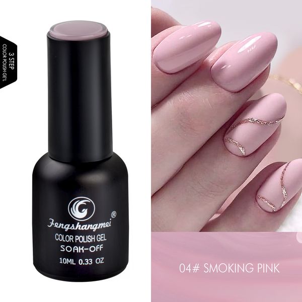 

fengshangmei 10ml gel nail polish nail art gellak summer color gelpolish semi permanent manicure design uv gel varnish, Red;pink