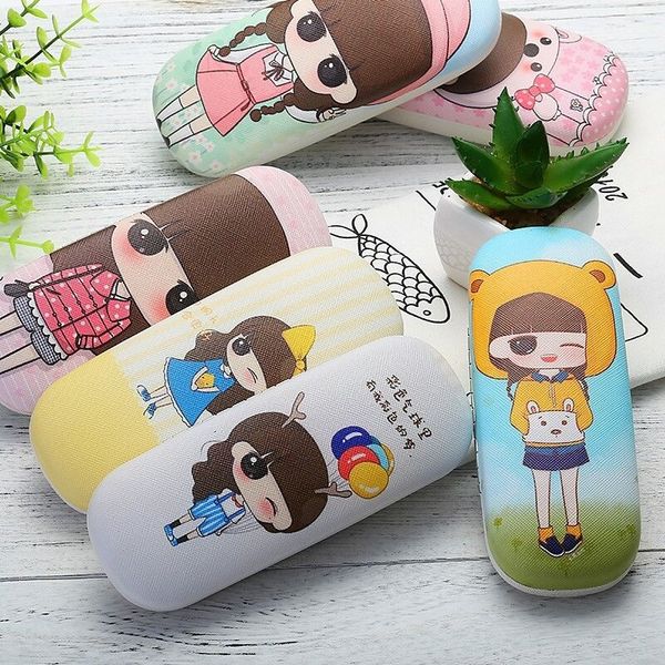 

cute cartoon case case cartoon glasses box jet-painted shuttle glasses box