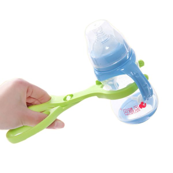 

1Pcs Multifunction Baby Water Drink Bottle Clip Nipple Clamp Slip Clean Tweezers Temperature Safety Children Bottle Holder Clip