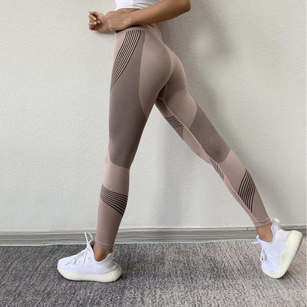 

binand seamless yoga pants women push up gym leggings sport women fitness contrast color workout dry fit sports leggings, White;red