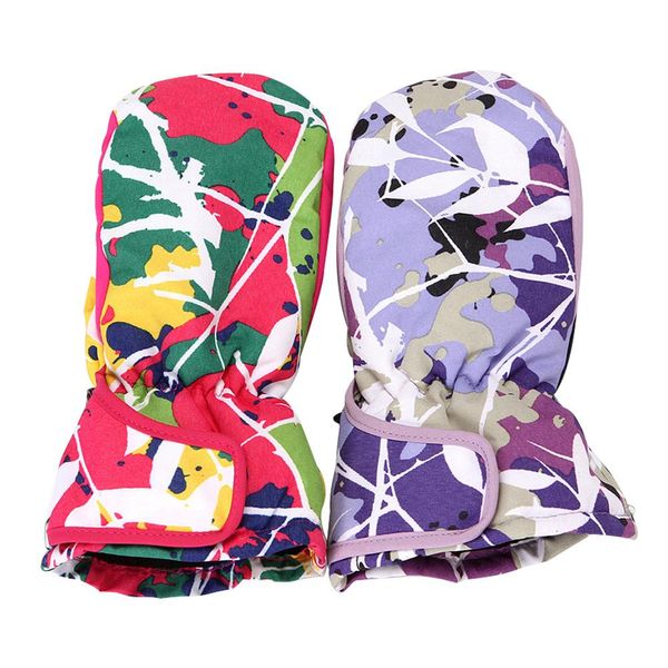 

children mittens gloves snowboarding skiing gloves on for outdoor sports kids' bike cycling warm thicken windproof