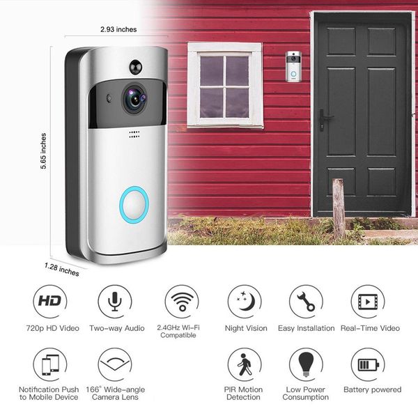 

wifi видео doorbell, деекоѬ движени ик ноного видени, smart wireless doorbell, дианионног