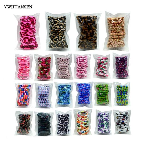 

ywhuansen 20pcs/lot hair accessories for women leopard print girl's elastic hair bands gum ties for scrunchy stretching