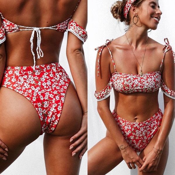 

бикини 2019 новые печатные дамы бикини горячие продажи сплит костюм плавание, White;black