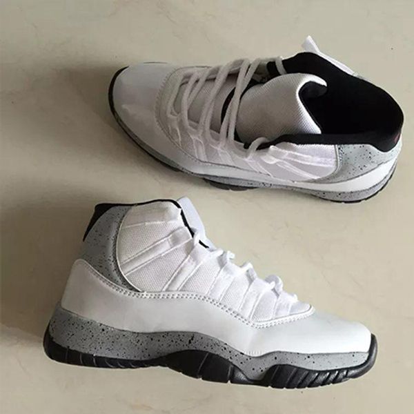

new 11 xi basketball shoes 3d colorful men sports white cement designer sneakers male trainers red discount size 7-13 a
