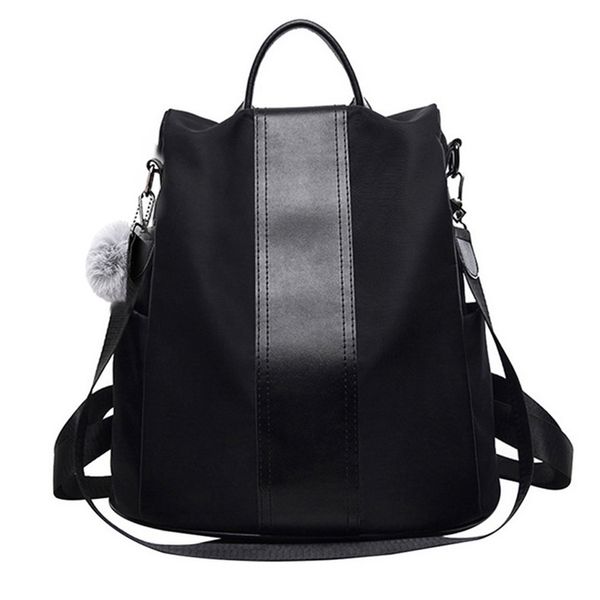 

women fashion concise norm backpack 2019 new perfect neutral schoolbag knap-sack anti-theft design and waterproof nylon backpack