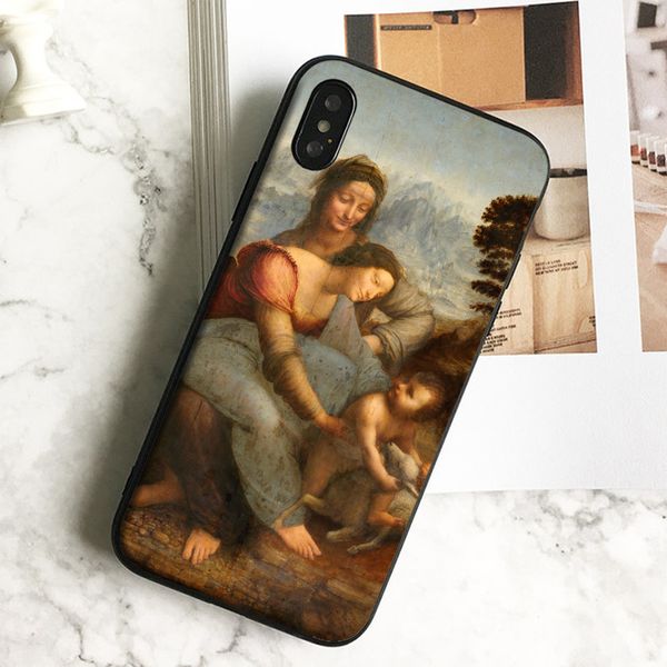 

capa luxury madonna art case for iphone 11 pro xs max xr 8 7 6s plus 5 se case soft black tpu silicone cover.