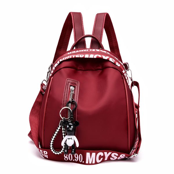 

women's fashion backpack solid color oxford cloth college wind school bag travel trend shoulder bag y200623