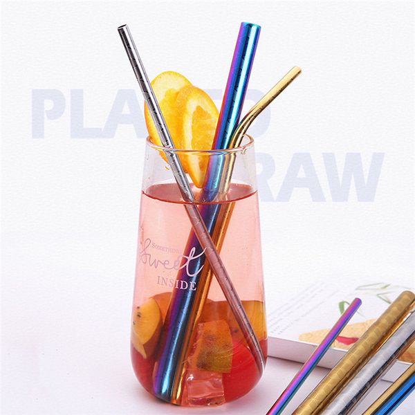 

new bar drinking straw 1pc party reusable stainless steel drinking straws patterned straws beverage companion 30