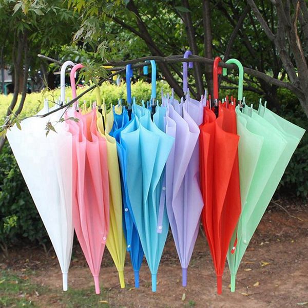 

automatic straight nylon sunshade waterproof long handle umbrella party wedding decoration gift