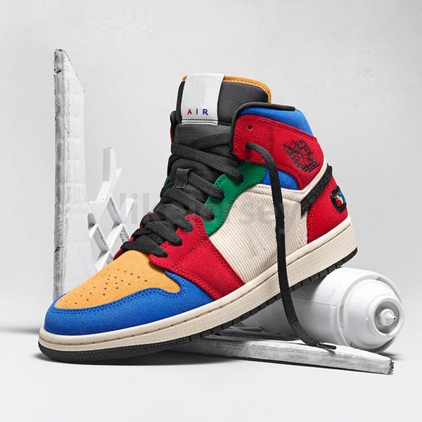 

new blue the great x fearless 1 mid men basketball shoes 1s multi color mens trainers women designer sport sneakers size 36-46